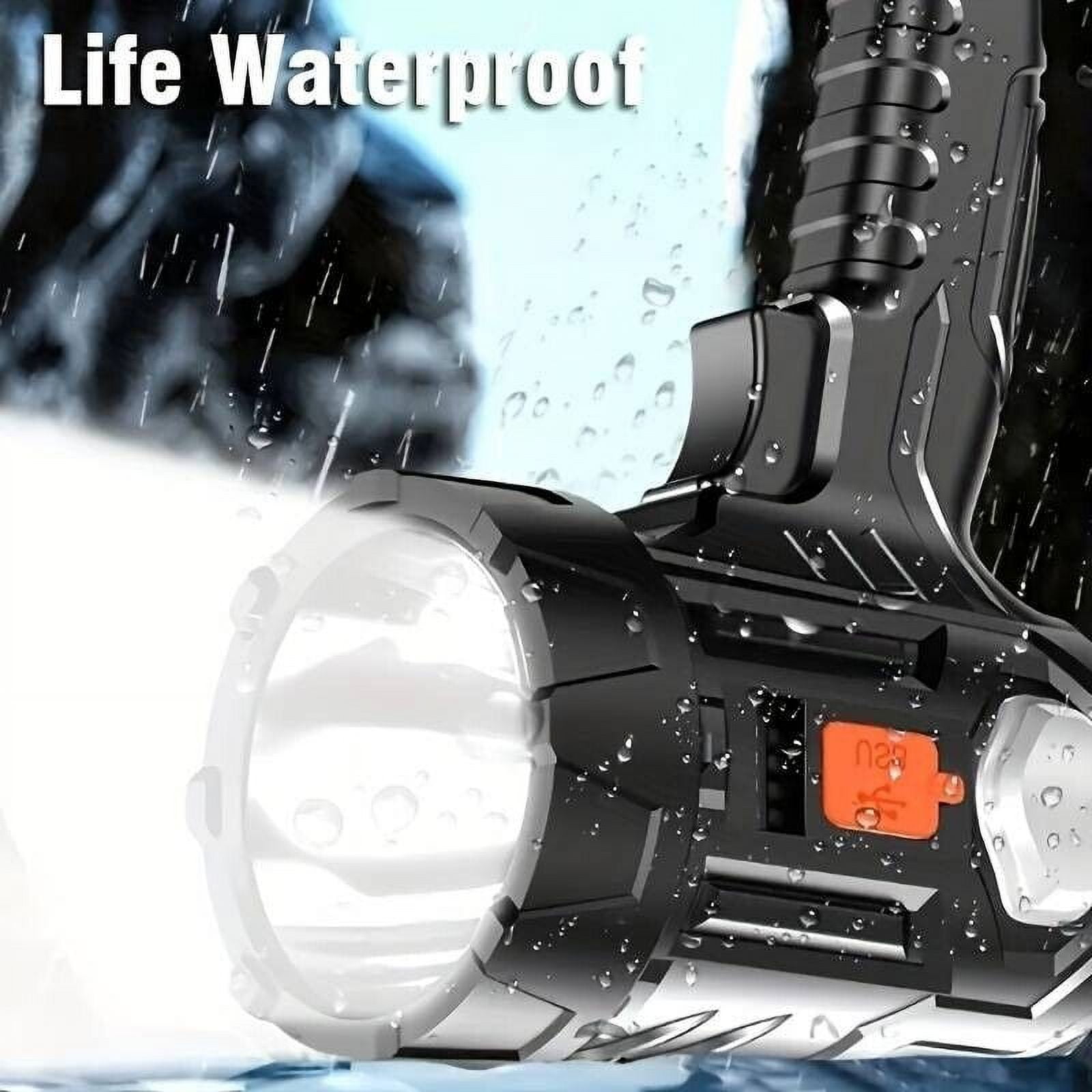 300000LM Solar/USB Rechargeable LED Spotlight Flashlight Searchlight Handheld