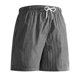 thumbnail image 3 of Ceisia Summer Men's Casual Checkered 5 Inch Beach Shorts Quick Dry Drawstring Waist Swim Trunks with Pockets Black M Gifts, 3 of 5