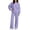 Light Purple, variant on Stralyhd Two Piece Womens Sets Travel Vacation Long Sleeve Outfits 2026 Fall Wide Leg Sweatsuit Fashion Casual Lounge Sets Gray L