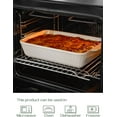 thumbnail image 5 of DOWAN Casserole Dish, 9x13 Ceramic Baking Dish, Large Lasagna Pan Deep for Oven, 4.2 Quarts Baking Pan with Handles, Oven Safe and Durable Bakeware for Lasagna, Home Decor, Wedding Gift, White, 5 of 7