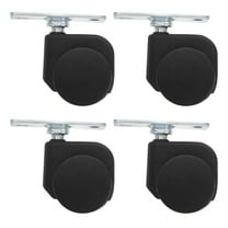 LOLIPPYY 4Pcs Office Chair Wheels Black Heavy Duty Swivel Casters with Brake for Smooth Rolling