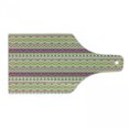 thumbnail image 1 of Aztec Cutting Board, Colorful Geometric Mexican Pattern Horizontal Stripes, Decorative Tempered Glass Cutting and Serving Board, in 3 Sizes, by Ambesonne, 1 of 2