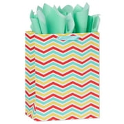 American Greetings Medium Summer Chevron Gift Bag with Tissue Paper