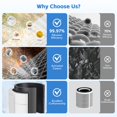 thumbnail image 2 of 2 Pack H7129/H7128 Replacement Filter, Compatible with GoveeLife H7129/ H7128 Air Purifiers, 3-in-1 H13 True HEPA Air Filter Replacement, 2 of 8