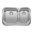 thumbnail image 1 of Essential 27" 70/30 Double Bowl Undermount Stainless Steel Kitchen Sink, 1 of 3