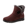 thumbnail image 2 of Winter Boots for Women Snow Boots Warm Ankle Booties Cozy Fur Lined Waterproof Non Slip Winter Shoes for Cold Weather, Fashion Warm Walking Boot for Outdoor Casual Wear, 2 of 5