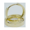 thumbnail image 2 of Precious Stars 14K Yellow Gold 13-mm Unisex Hinged Hoop Earrings, 2 of 5