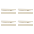 thumbnail image 1 of 6 String Acoustic Bone Bridge Guitar Slotted Saddle Guitar Parts(Pack of 8), 1 of 8