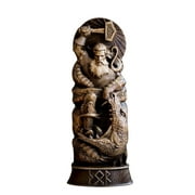 mnjin famliy decoration resin pantheons norse gods brown