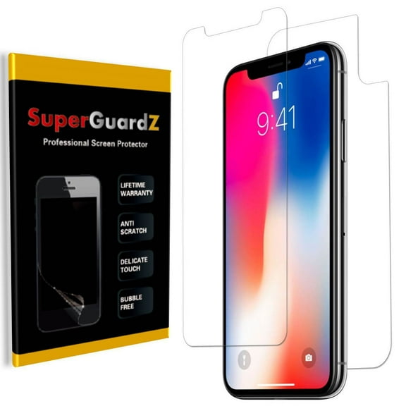 [4-Pack] For iPhone XS Max - SuperGuardZ FULL BODY [Front   Back] Anti-Glare Matte Screen Protector [Anti-Fingerprint, Anti-Scratch]   4-in-1 LED Stylus Pen