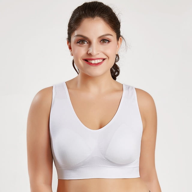 Plus Size Bras For Women Seamless Bra With Pads Women Plus Size Bra 5XL 6XL  Vest Wireless Breathable Comfortable 