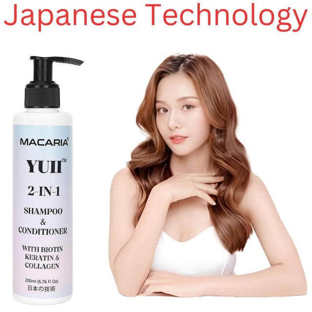 YUII Ayurvedic & Herbal Shampoo Sulfate free Conditioner With Biotin, Keratin & Collagen for Falling Hair for Women Suitable For Routine Care Hair Loss Women