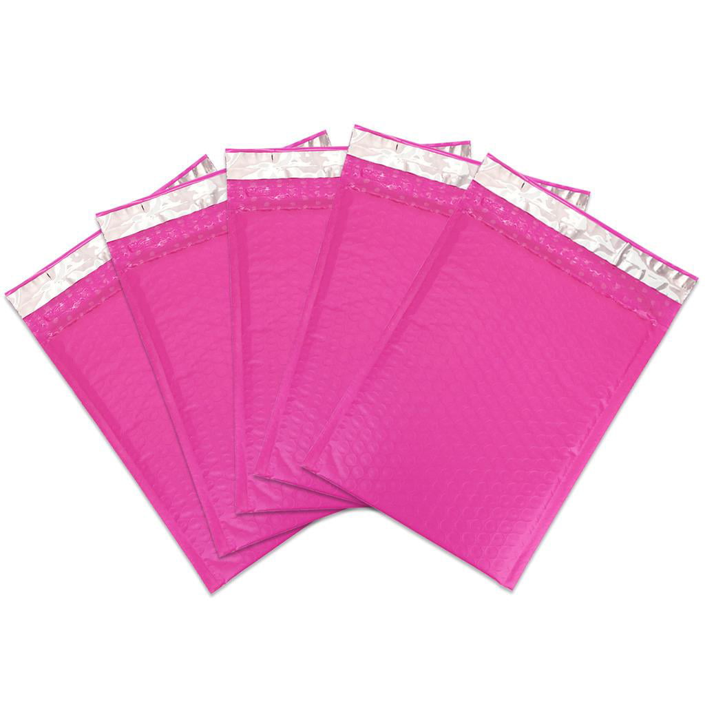 20 Pack Protected Mailing Bubble Envelopes 6x9" HotPink Poly Bubble Mailers