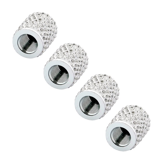 4pcs Rhinestones Tire Caps Valves Covers set General Twinkle Tire Valves Stem Caps Dustproof Tire Caps Simple Installation