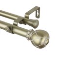 thumbnail image 3 of 1" Dia Adjustable 28"-48" Double Curtain Rod with Riona Finials - Light Gold,(100-04-283-D), 3 of 3