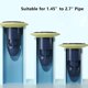 thumbnail image 5 of Blue-2packDrenaje del piso de la ducha Válvula preventora de reflujo Núcleo de alcantarillado Inserto de drenaje Tapón de drenaje Colector de cabello Sellador de gas Colador de pis, 5 of 5