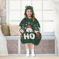 thumbnail image 7 of FORMRS Wearable Blanket Hoodie with Sleeves for Kids Cozy Flannel Sweatshirt, Christmas Dog, 7 of 7