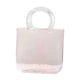 thumbnail image 2 of Jarrón de vidrio moderno, jarrón, jardinera, terrario, forma de bolso, arreglo floral para rosa, 2 of 9