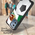 thumbnail image 2 of DALUX MetKase Hybrid Slim Phone Case Cover Compatible with Motorola Moto G Stylus 5G (2023) - Soccer Ball Mexico Flag, 2 of 3