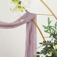 thumbnail image 6 of Efavormart 20ft Gauze Cheesecloth Violet Amethyst Wedding Arch Drapery Fabric, Window Scarf Valance, Boho Arbor Decor Curtain Panel, 6 of 11
