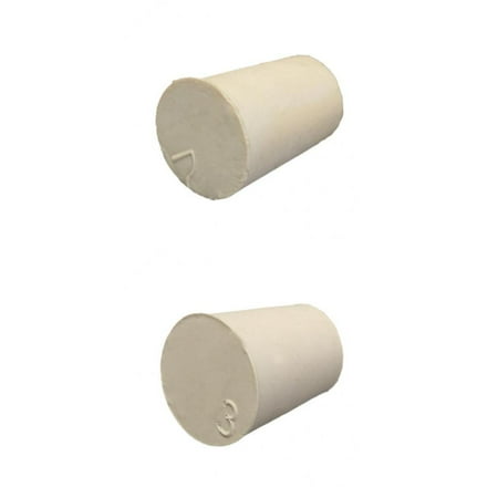 

10 Pieces Lab Solid Rubber Plugs Stoppers Bungs For / Test Tube / 2 Sizes - 19*14*26mm & 23*17*26