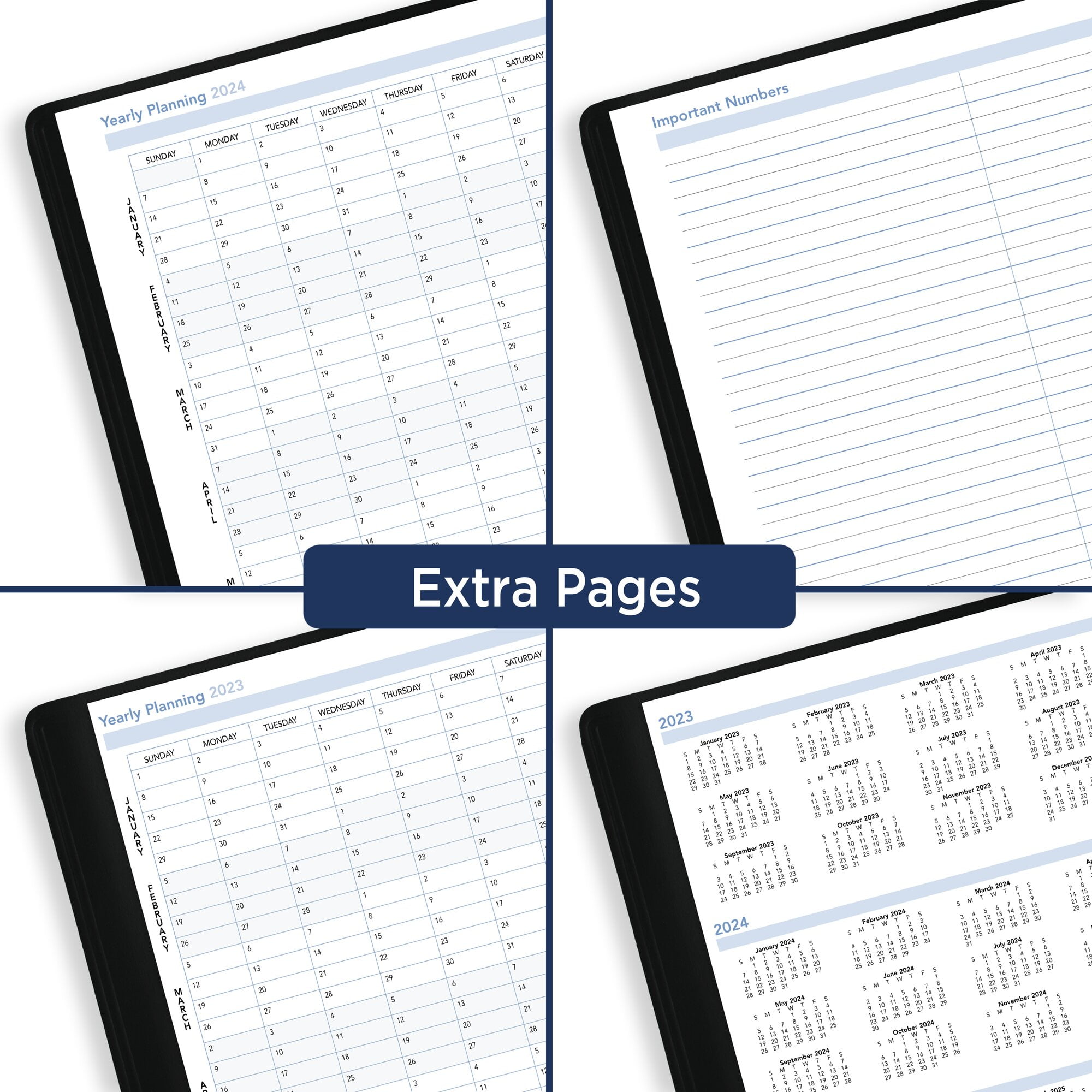AT-A-GLANCE The Action Planner 2023 Weekly Appointment Book Planner, Black, Large, 8" x 11"