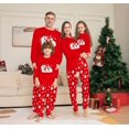 thumbnail image 1 of Conjunto de pijama a juego para niños, ropa de dormir con Top de dibujo de alce y pantalones de manga larga, 2 piezas, regalo de Navidad, 1 of 4