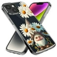 thumbnail image 2 of MUNDAZE Apple iPhone 13 Pro Shockproof Clear Hybrid Protective Phone Case Cute Gnome White Daisy Flowers Floral Cover, 2 of 5