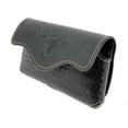 thumbnail image 2 of Western Cowboy Horizontal Basketweave Leather Multi Emblem Cellphone Belt Holster Case, 2 of 3