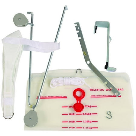 Overdoor Cervical Traction Device (DMI Over-The-Door Cervical Neck Traction Device for Physical Therapy Exercises to Relieve Neck Pain in the Convenience of Your Home, Neck Stretcher Set, Easy)
