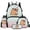Ice Cream Capybara, variant on KUIFORTI Lighting Wolf Boys Backpack and Lunch Box Set, 4Pcs Kids School Bag with Pencil Pouch & Water Bottle Sleeve for Elementary Primary Middle School Back to School Gifts