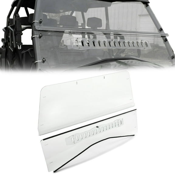 Kojem Full Clear Vented Windscreen Windshield for 2015 2016 2017 ARCTIC CAT HDX 500 700 CREW PROWLER 500 700 HDX