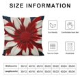 thumbnail image 5 of Stars Red White Flower Throw Pillow Covers, Patriotic Independence Cushion Case for Sofa Couch, 5 of 5