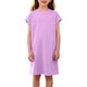 thumbnail image 1 of Vestido de Primavera de Niña Vestidos Sueltos Casuales con Bolsillos para 5-14 Años Vestido de Verano de Manga Corta Estirable Suave Y Cómodo para las Vacaciones Escolares, 1 of 9