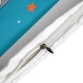 thumbnail image 4 of 3 Pcs Soft Bedding Set, Includes 1 Duvet Cover with Zipper And 2 Pillow,Shams Cartoon Space Astronaut Full(79"×90"), 4 of 8