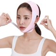 thumbnail image 1 of Face Slimming Bandage V Line Face Shaper Chin Cheek Lift Up Belt Pink, 1 of 5