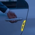 thumbnail image 4 of Amacok 4Pair Reflective Stickers for Rearview Mirror, Car Safety Warning Reflective Stickers, Safety Anti Scratch Protective Strips, 4 of 6