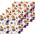 thumbnail image 3 of SKYSONIC Halloween Gnome Cotton Washcloths Set of 4, Highly Absorbent Soft Fingertip Towel for Bathroom, Gym, Hotel and Spa, 12 x 12 Inch, 3 of 7