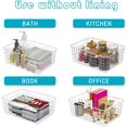 thumbnail image 4 of 4 Pack Wire Storage Basket with Removable Cloth Liner,Metal Mesh Baskets Open Storage Bins with Handles for Kitchen, Pantry, Closet, Laundry Room, Cabinets, Desktop Storage box (White), 4 of 8