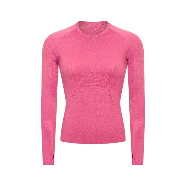 Camisetas de Yoga para mujer, ropa deportiva para Fitness, correr, trotar, camisetas deportivas sin costuras para mujer, camiseta de entrenamiento femenino de manga larga
