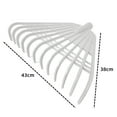 thumbnail image 2 of TNOBHG Leaf Rake for Gardening 12/21 Tines Leaf Rake Lightweight Durable Garden Tool for Efficient Leaf Debris Collection Tempered Plastic Rake for Gardening, 2 of 8