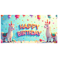 thumbnail image 1 of Colorful Llama Themed Happy Birthday Banner Backdrop Party Decorations Photography Props for Birthday Party Kids Celebration Decors Photo Booth Background Supplies, 1 of 4