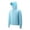 #275-Sky Blue, variant on Men's Unisex Solid Color Cooling Vest USB Fan Powered Air Conditioning Work Wear Long Sleeve Hooded Jacket Outdoor Blue XXXL Gifts for Father