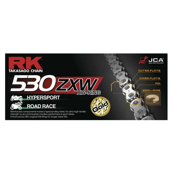 Rk Gb530Zxw-120 530 Zxw Xw-Ring Chain 120 Links Gold GB530ZXW-120