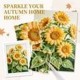 thumbnail image 2 of Gardjoe Framed Sunflower Pearl Painting Kit with 12x17cm Canvas for DIY Floral Art Decor, 5D Diamond Craft Set for Adults, Beginner-Friendly Home Accent, 2 of 5