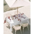 thumbnail image 3 of 60x102 Inch Outdoor Tablecloth with Umbrella Hole Zipper Rectangle Fall Leaves Rectangular Tablecloths Outside Waterproof Farmhouse Watercolor Leaf Fruit Berry Plant Patio Table Cover for Picnic, 3 of 8