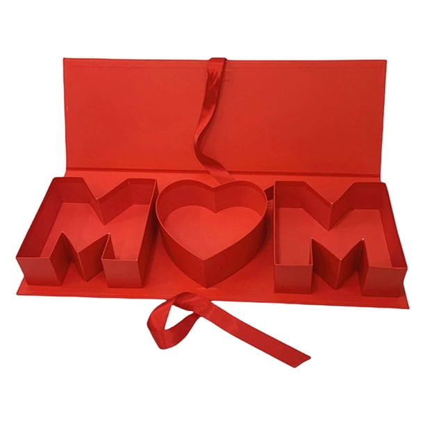 Everlasting Soap Flower Box Mothers Day Gift Wedding Souvenir Packaging Rectangular Keepsake Box for Home Decor and Party Favors, Ukhbmc