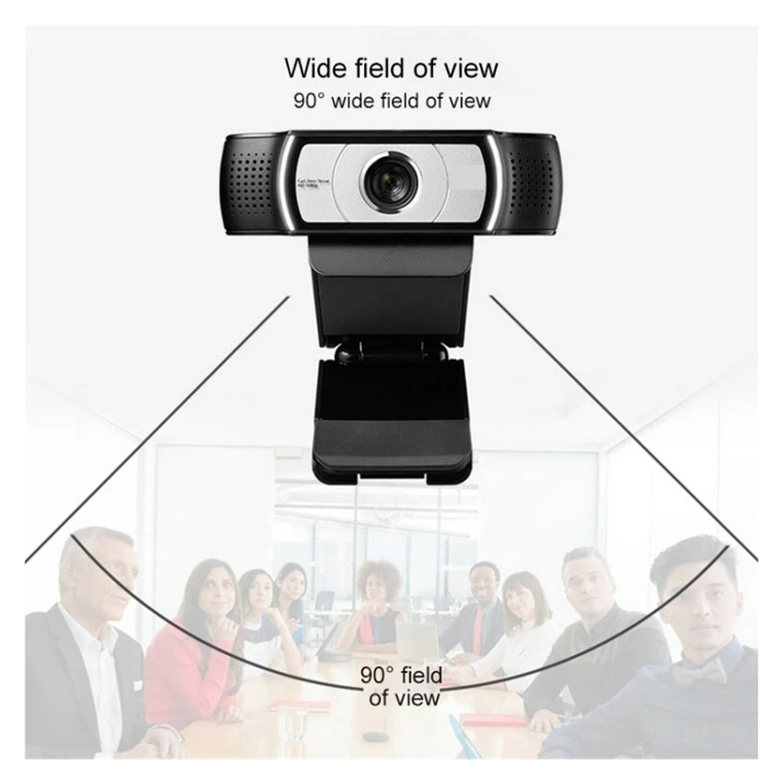 HD 1080P Webcam For Computer Zeiss Lens USB Video Camera 4 Time Digital Zoom Upgrade For Conferencing, Live Streaming, Recording ,HD Video