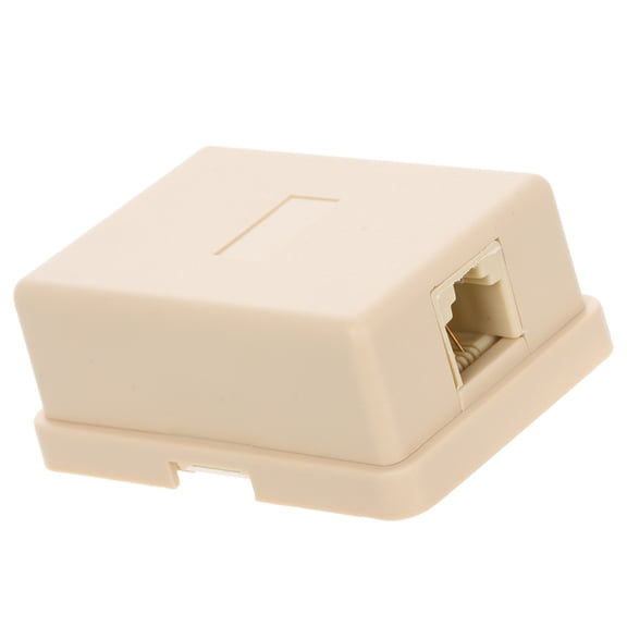 UPKOCH Phone Wire Junction Box for Office Telephone Devices Beige 1Set Data Transmission