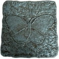 thumbnail image 3 of Solid Rock Stoneworks Pack of 4 Concrete Square Butterfly Steppping Stones - Cypress Stain- Garden, 3 of 3